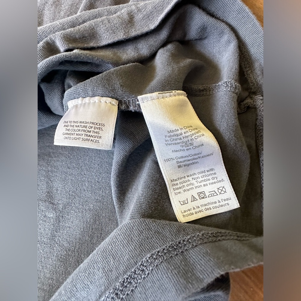 Madewell Garment-Dyed Allday Crewneck Graphic Tee - Size L Palm & Wave Graphic - Picture 6 of 7